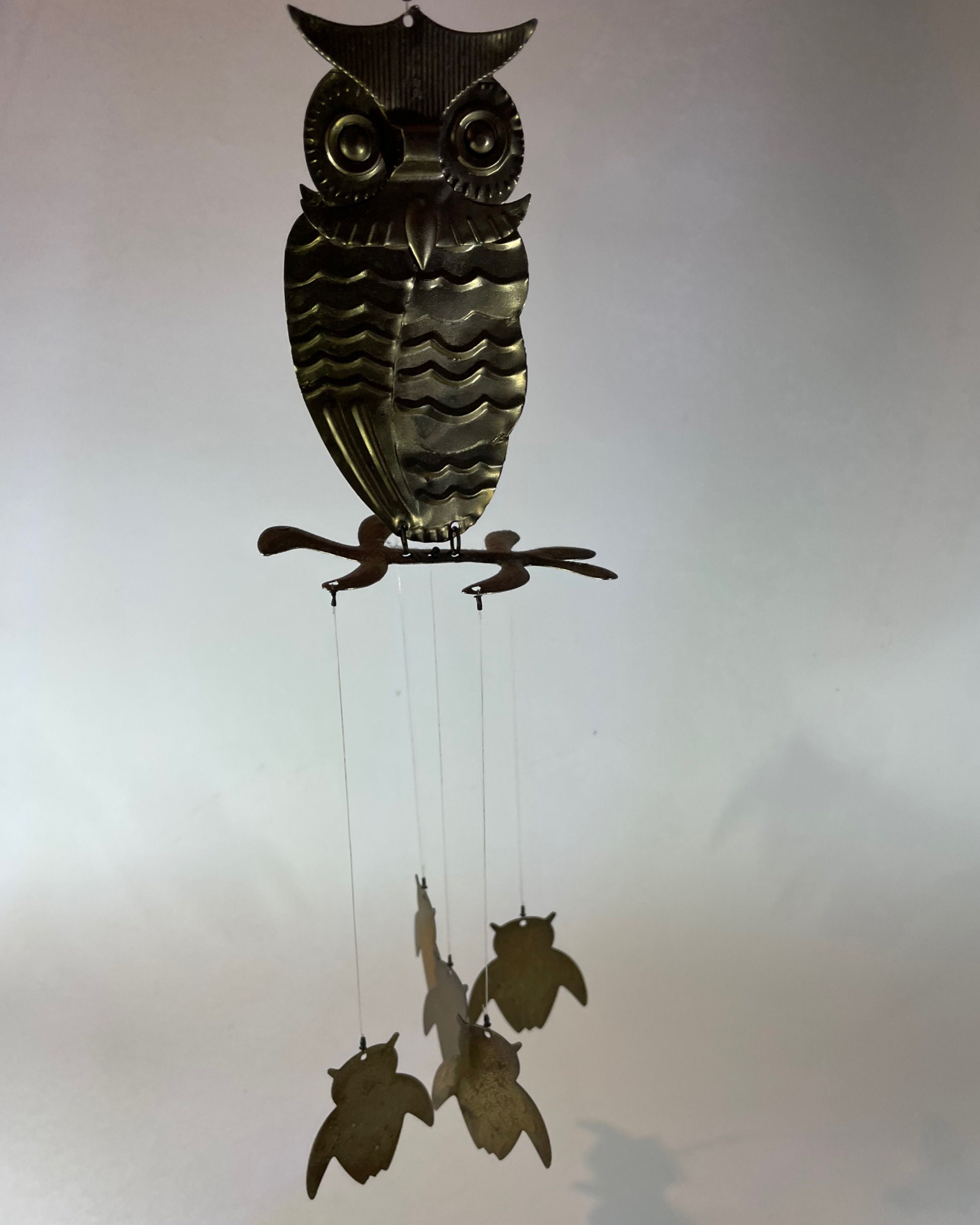 Vintage Owl Wind Chimes Etsy