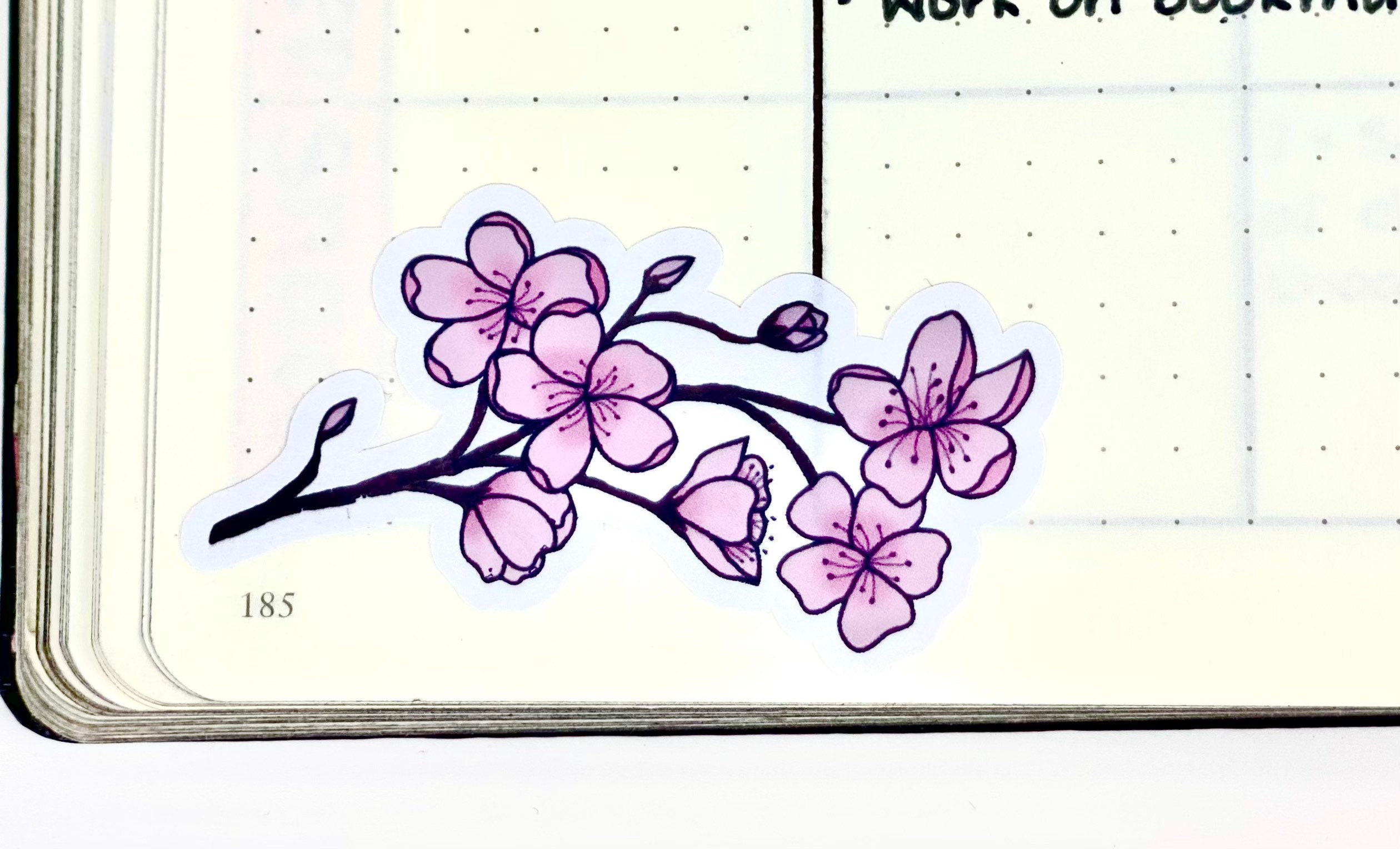 Cherry Blossom Stickers Cherry Blossoms Bullet Journal - Etsy Australia