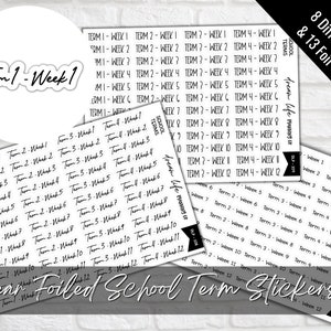 Autocollants transparents déjoués pour la rentrée scolaire, autocollants pour la rentrée, Bullet Journal, agenda, autocollants pour agenda, autocollant pour agenda étudiant ou enseignant