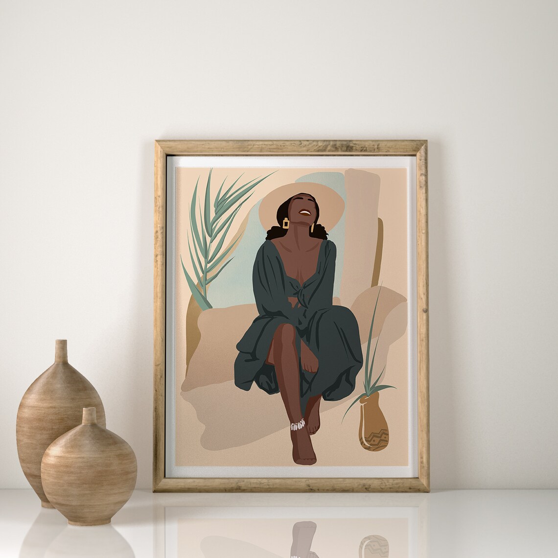 Art afroaméricain Portrait de femme abstraite Art de femmes Etsy France