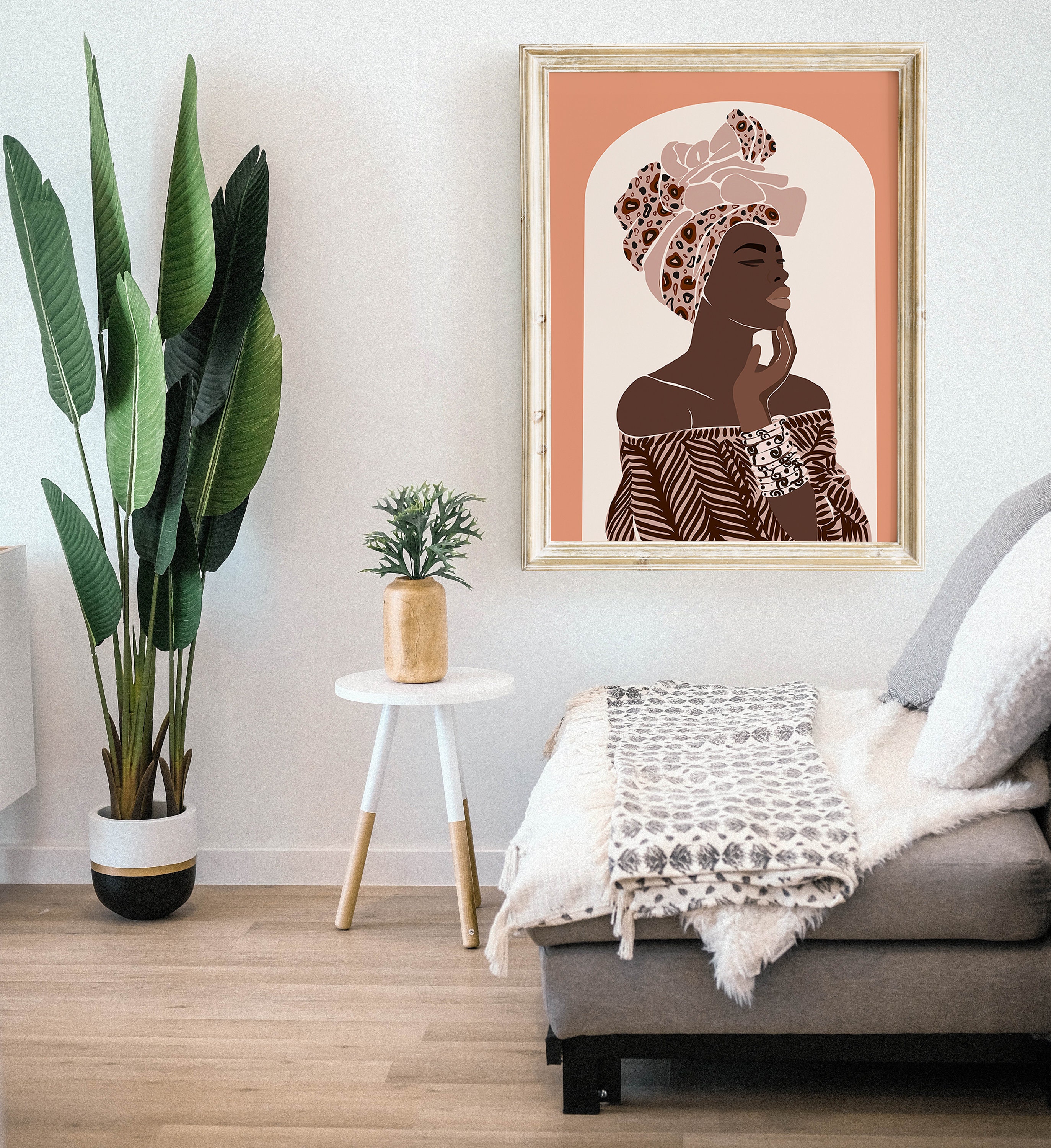 African Queen Wall Decor Black Queen Wall Art Black Girl Etsy