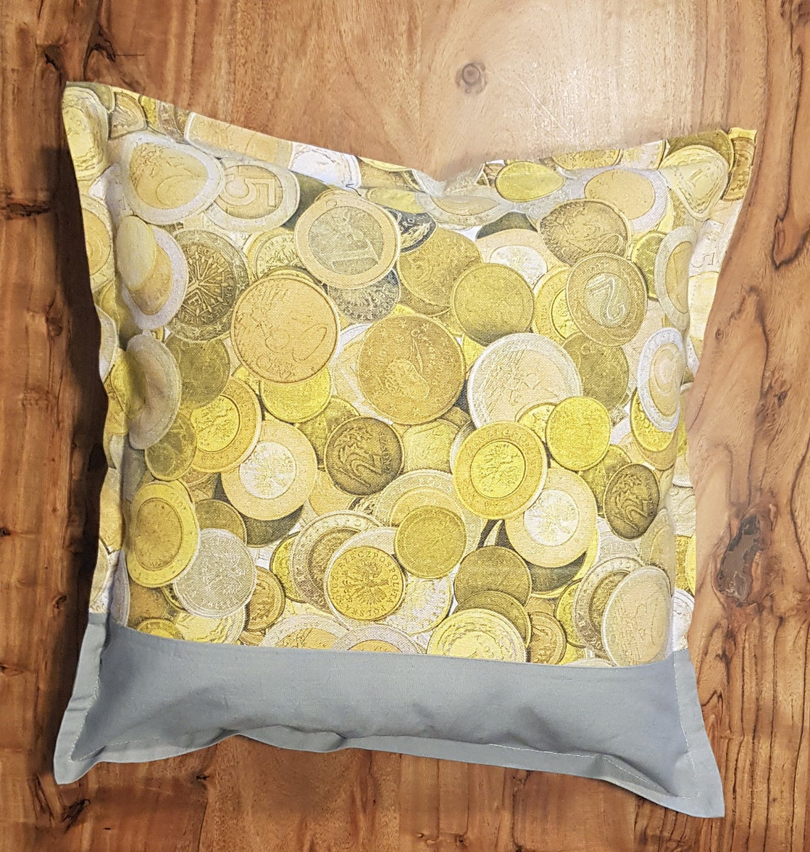 Pillow Coins Money Gold 40x 40 Gift Home Decor Decoration Etsy