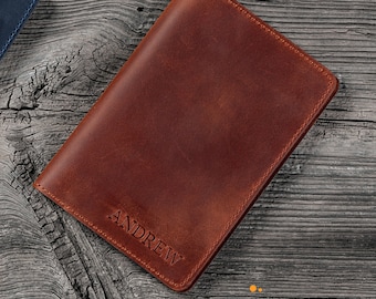 Leather Travel Journal A5, Refillable Notebook, Personalized Diary, Handmade Leather Notebook for Travel & Writing.