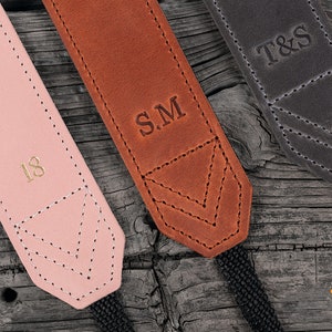 Custom Camera Strap - Leather Camera Strap - Personalized Camera Strap for Canon Nikon Sony - Custom Gift for Photographers.