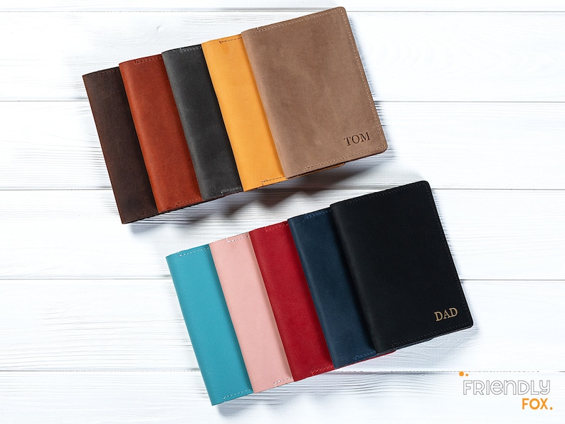 Leather Passport Holder Personalized for Men and Women Etsy
