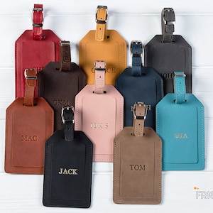 Leather Luggage Tags, Custom Luggage Tag, Personalized Luggage Tag, Corporate Gift with Logo.
