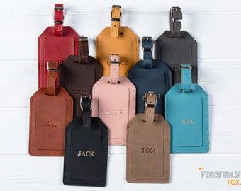 Leather Luggage Tags, Custom Luggage Tag, Personalized Luggage Tag, Corporate Gift with Logo.