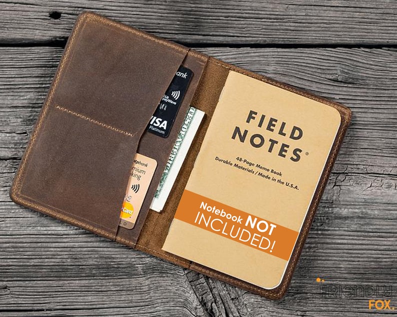 Leather Field Notes Cover Personilized Moleskine Cover Etsy