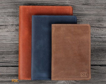A5 Leather Journal, Personalized Journal Refillable Notebook, Custom journal with Initials, Corporate gifts with logo.