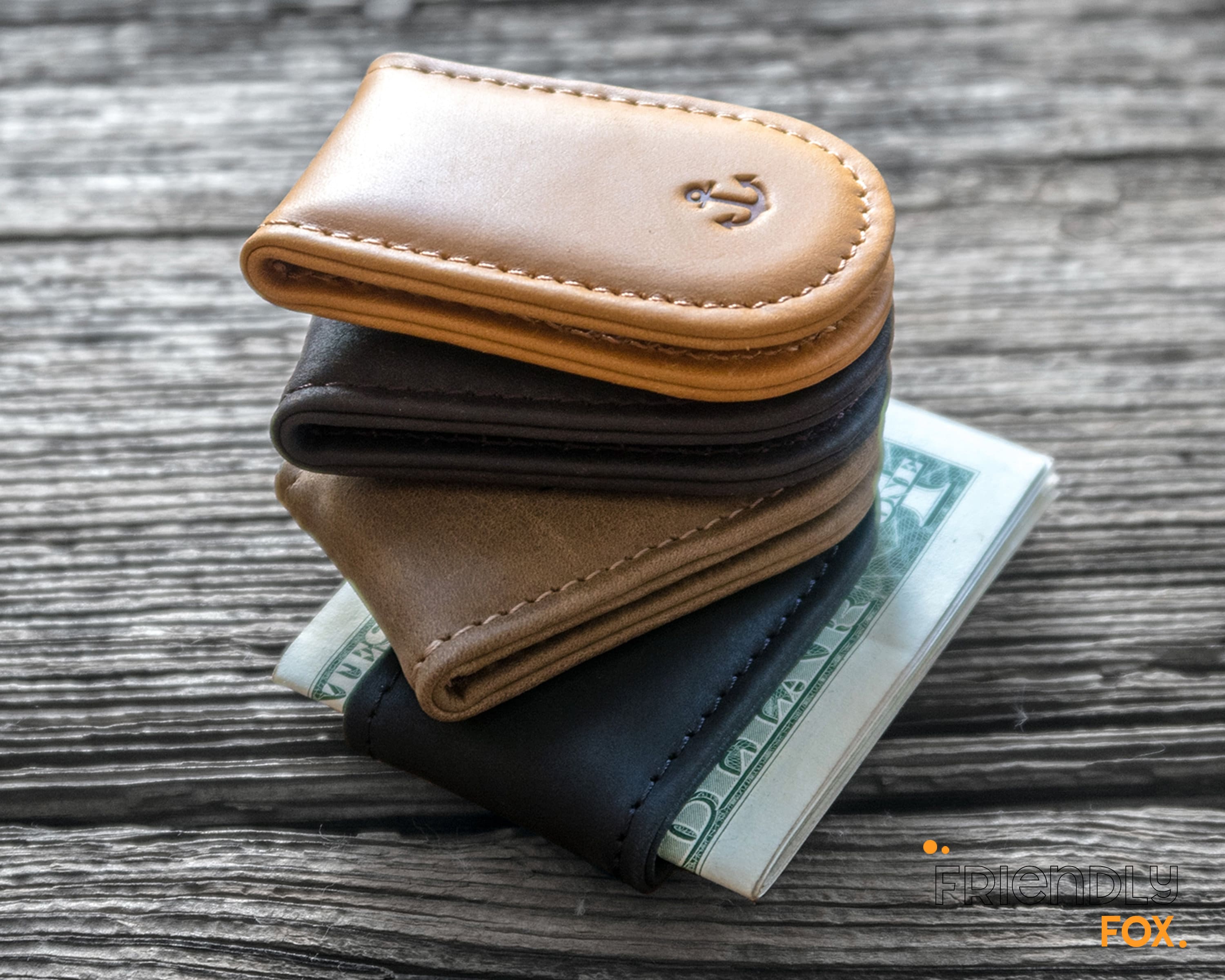 Personalized Leather Money Clip for Men Valentines Day Gift Etsy