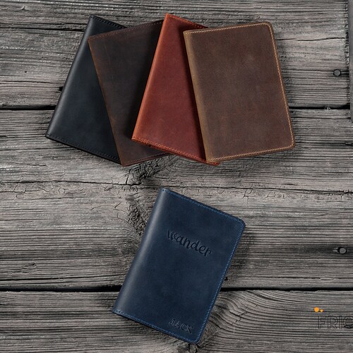 Leather Field Notes Cover Personalized Pocket Moleskine Etsy