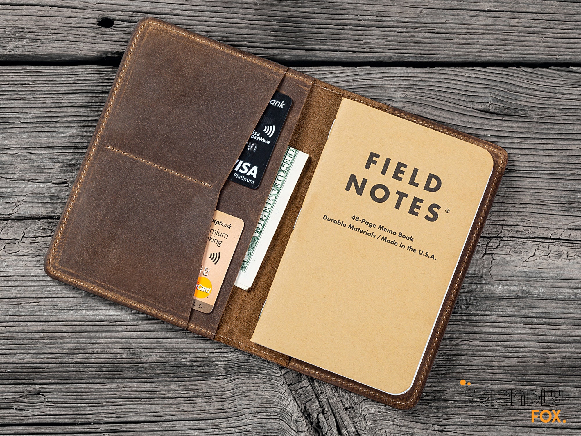 Personilized Leather Field Notes Cover, Moleskine Cover, Field Notes ...