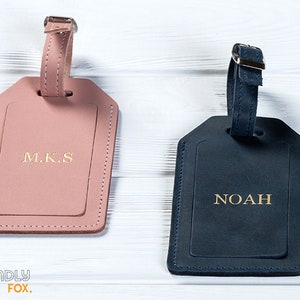Personalized Leather Luggage Tags - Luggage Tag with Custom Logo - Travel Accessories - Corporate Gift with Logo.