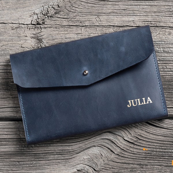 Personalized Travel Wallet, Leather Family Passport Holder, Family Travel Wallet, Document Holder, Travel Case with Custom Logo.