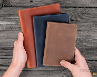 Personalized Leather Journal Refillable Notebook A5 A6 B6 Size - Custom Journal with Initials - Corporate Gifts with Logo.