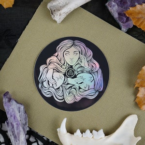 Wisdom of Hecate 3in Round Holographic Vinyl Sticker