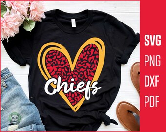 Vector Art svg for Cricut,Silhouette Cameo,iron on vinyl Chiefs Sports SVG File,Chiefs Mascot SVG,Arrow SVG Commercial /& Personal Use