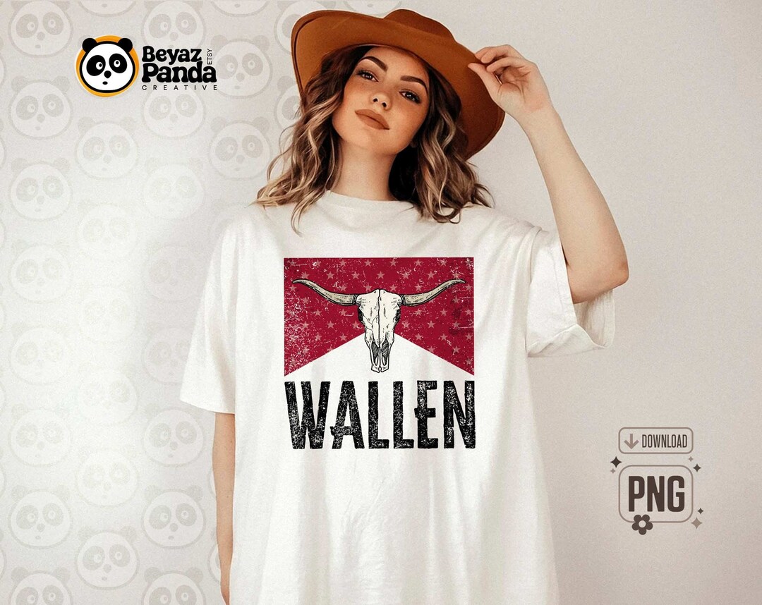 Red Wallen PNG Bull Skull Sublimation Retro Cowgirl Shirt - Etsy