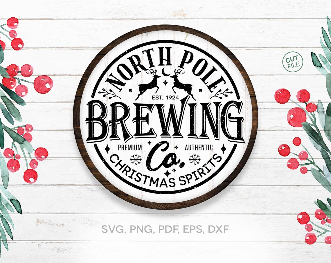 North Pole Brewing Co. SVG / Christmas Spirits Svg / 2021 | Etsy Canada