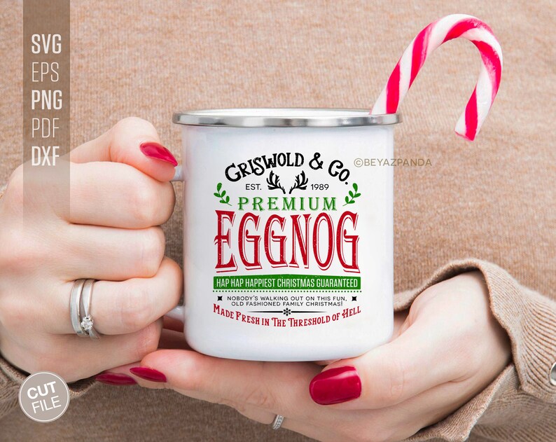 Griswold & Co. Christmas Premium Eggnog SVG PNG Sublimation Etsy Canada
