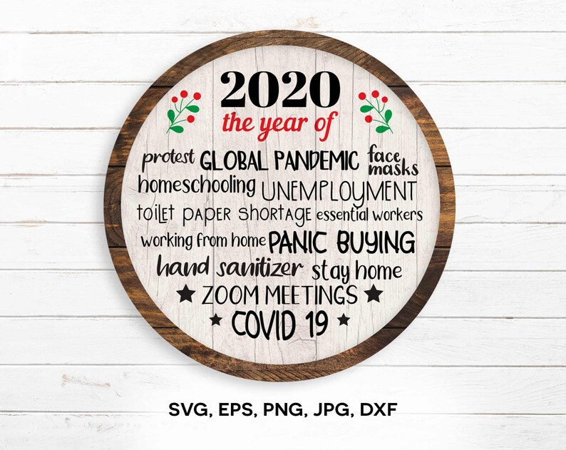 Download 2020 the year of Quarantine Christmas Ornament SVG / 2020 ...