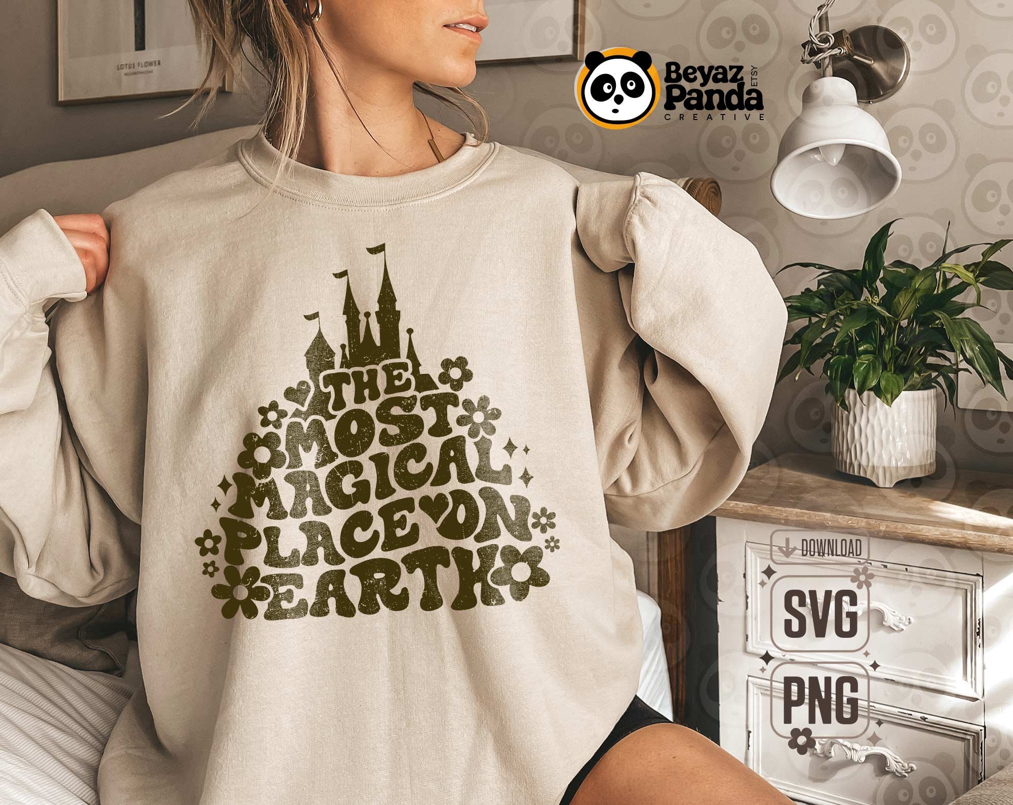 Most Magical Place on Earth SVG PNG Sublimation Floral Family - Etsy