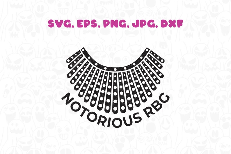 Download Notorious RBG Collar SVG Cutting RBG Cricut file T-shirt ...