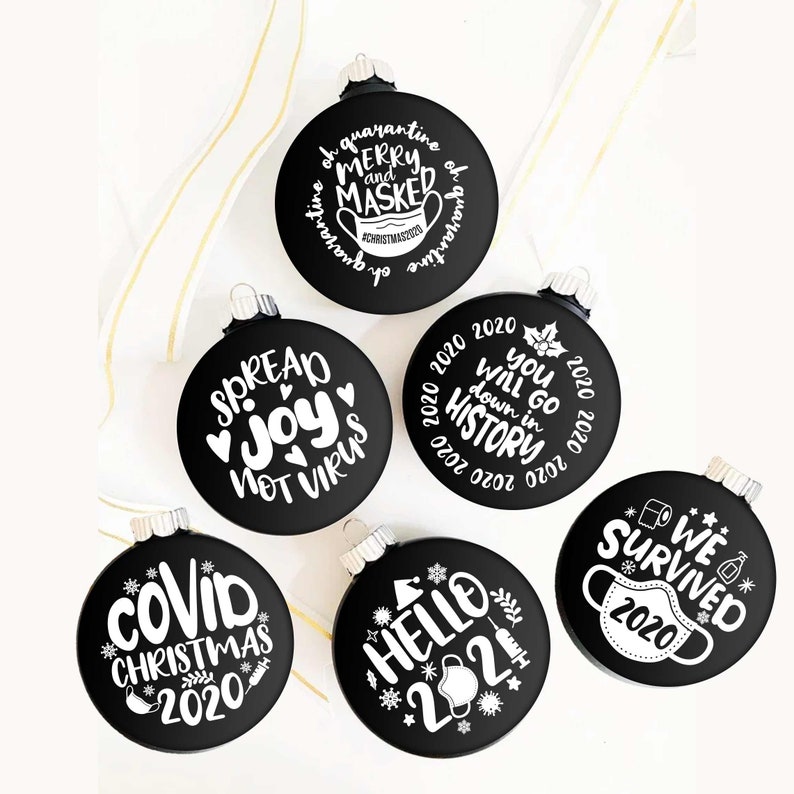 Download Quarantine Christmas 2020 SVG Bundle Christmas Ornaments ...