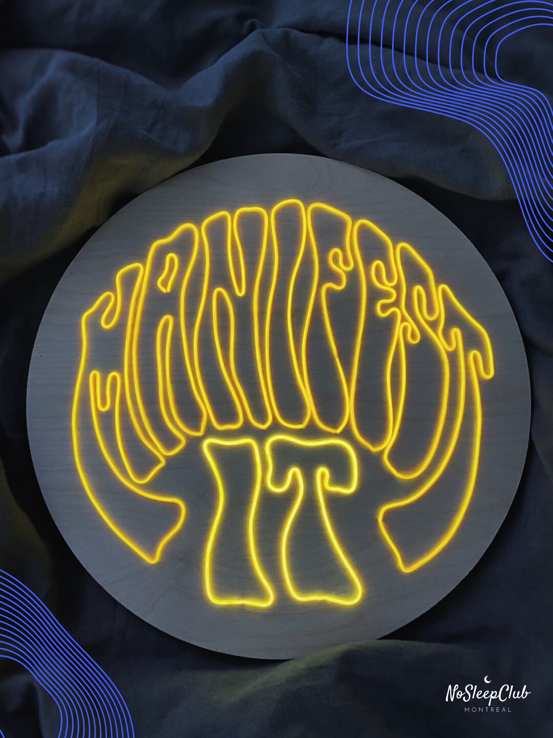 Manifest It Neon Sign El Wire Handmade Neon Sign, Mental Health Series ...