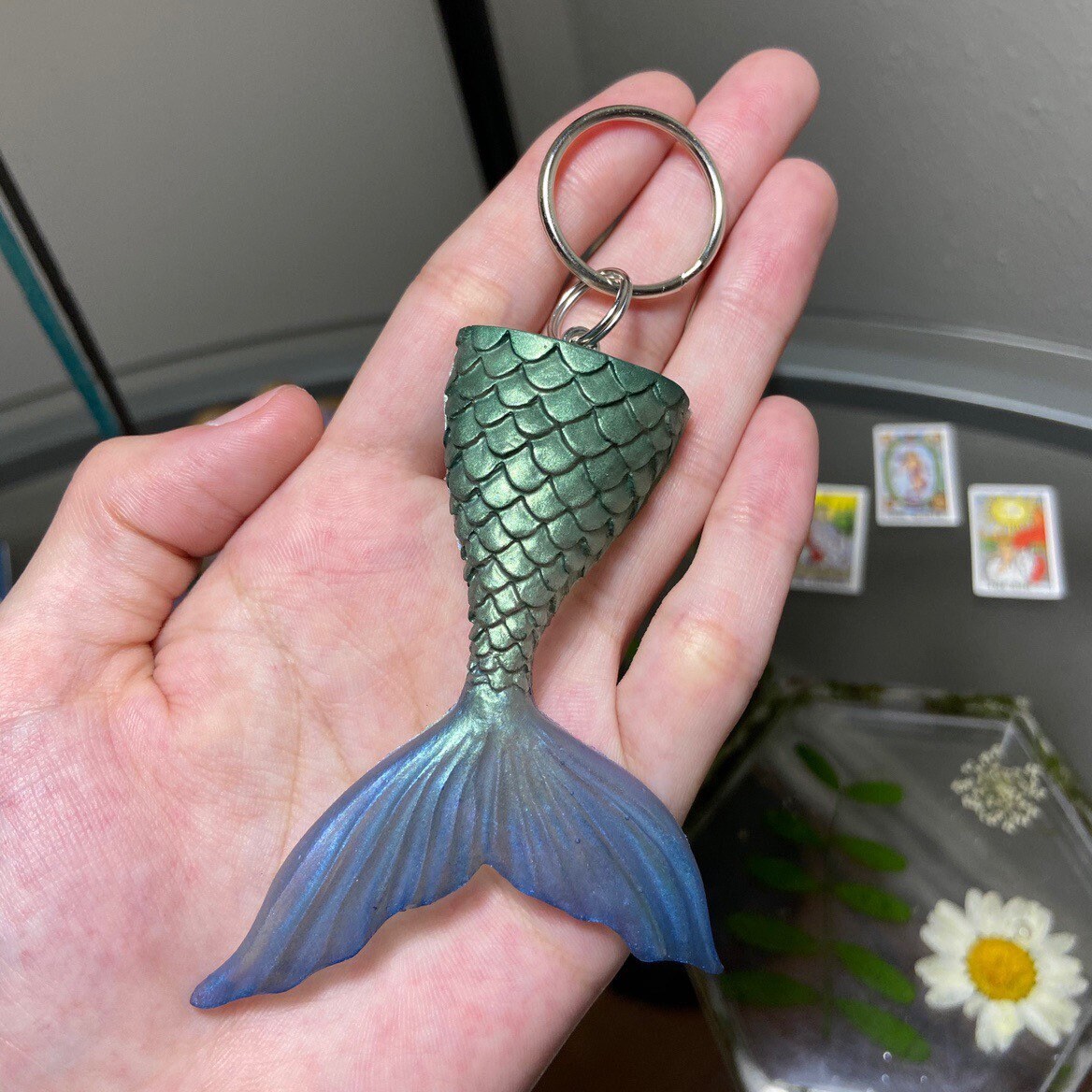 Customize your own mermaid tail keychain Etsy