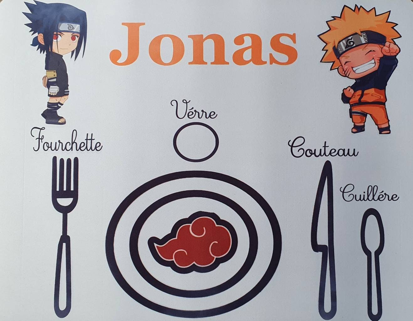 Set de Table Apprentissage Personnalisé