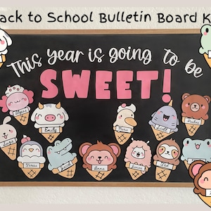 Ice Cream Theme Bulletin Board: Back to School Classroom Decor (Printable PDF Download