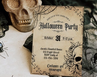 Halloween Invitation Instant Download, Printable Halloween Party ...