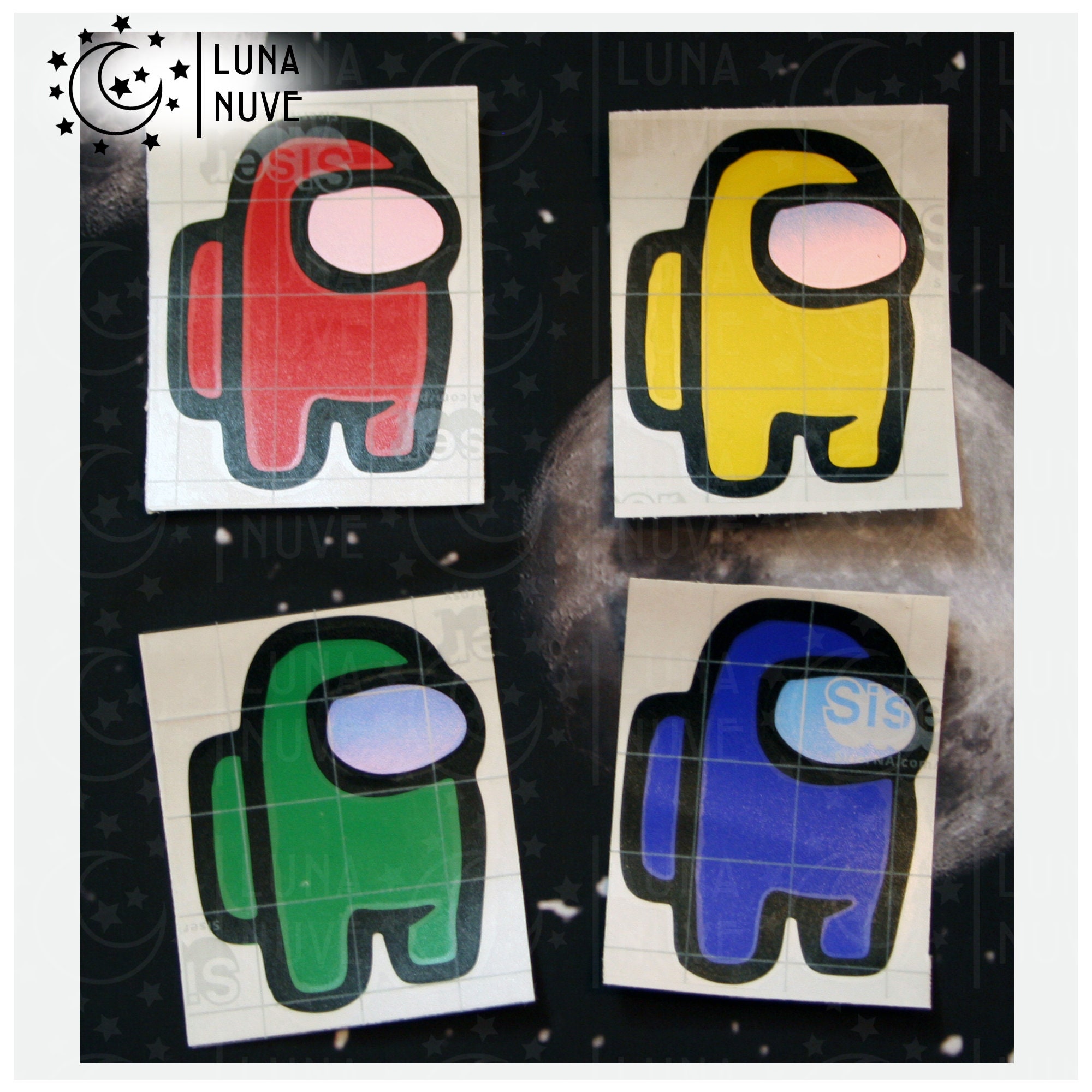 Among Us Decals/Stickers Dead Body Ghost Half-Eaten | Etsy