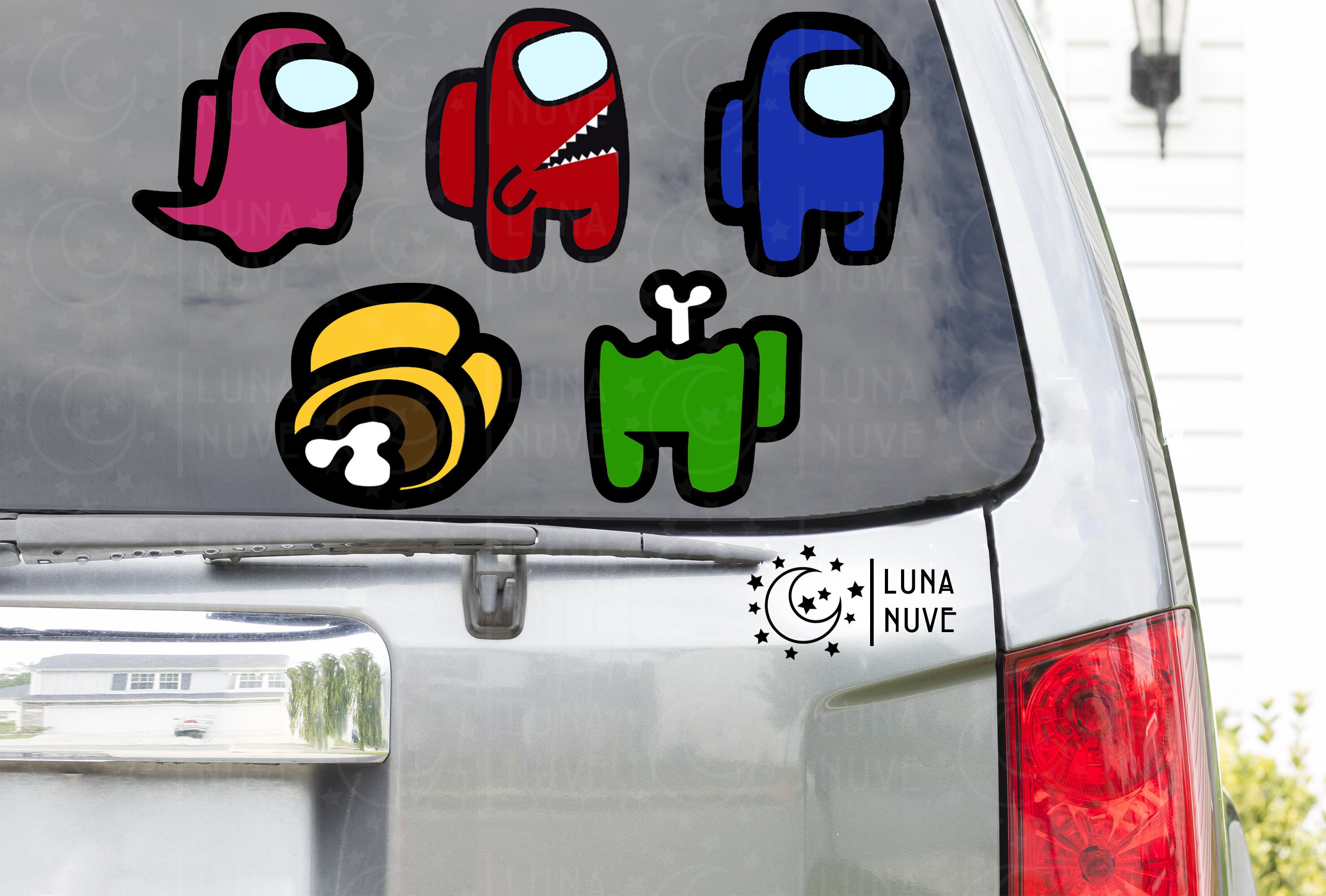 Among Us Decals/Stickers Dead Body Ghost Half-Eaten | Etsy