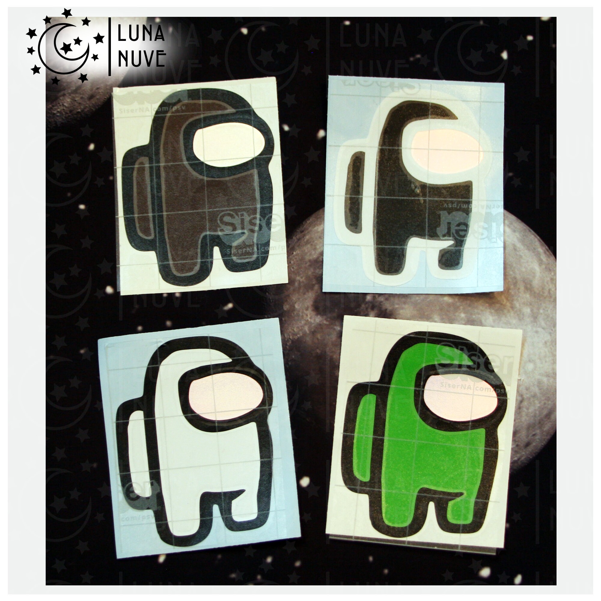 Among Us Decals/Stickers Dead Body Ghost Half-Eaten | Etsy