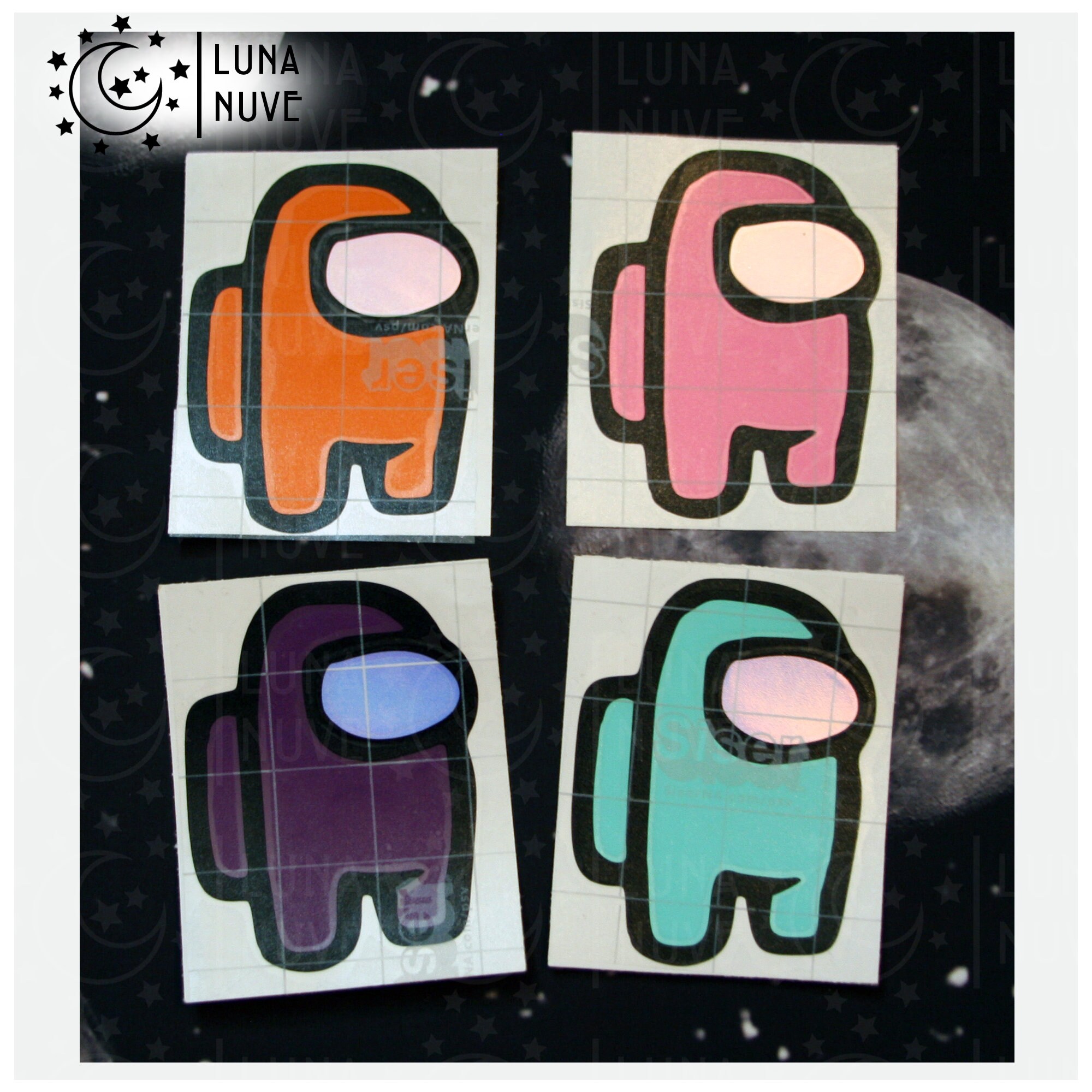 Among Us Decals/Stickers Dead Body Ghost Half-Eaten | Etsy