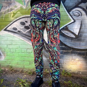 Fractal Clothing / Tie Dye Joggers / Tie Dye Sweatpants / Psychedelic Pants / Festival Clothing / Rave Clothing | VORTEX Men's Joggers |