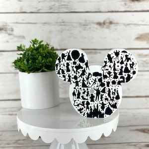 Disney Inspired Mickey Mouse Head Character, Mickey Decor, Disney Decor, Disney gifts, Mickey Tiered Tray decor, Mickey Shelf Sitter