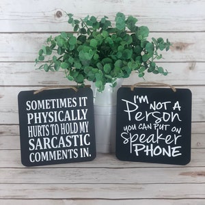 Sarcastic Signs, Funny Signs, Sarcastic Sayings, Signs, Fun sign Decor, funny gifts