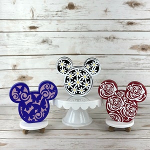 Disney Inspired Mickey Mouse Heads hand painted, Mickey Decor, Disney Decor, Mickey gifts, Mickey heads, Mickey gifts