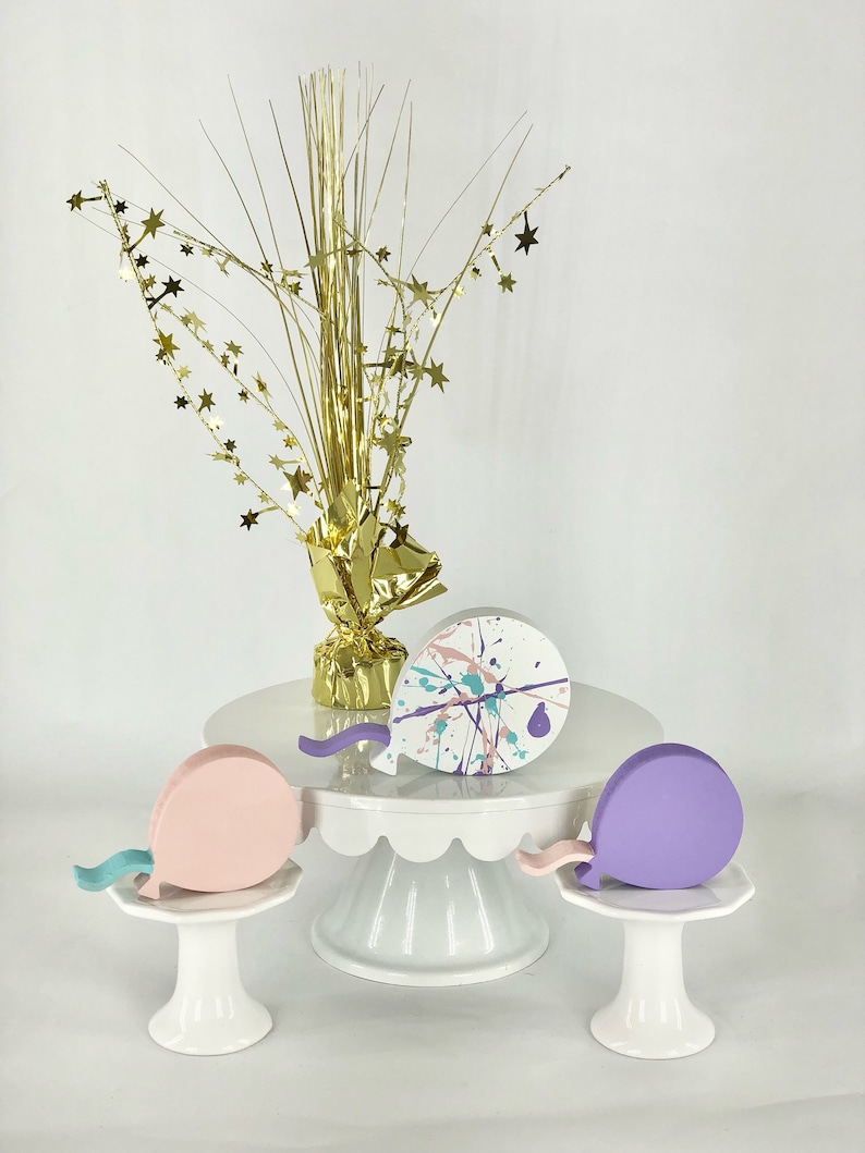 Birthday Tiered Tray Decor Birthday Decor Birthday Hat Etsy