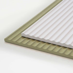 Mini Fluted MDF Wall Panels: Decorative Interior Panelling (386.5mm x 2400mm)