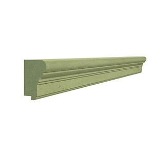 Zócalo de revestimiento de pared mediano: Moldura de MDF, longitudes de 2950 mm,