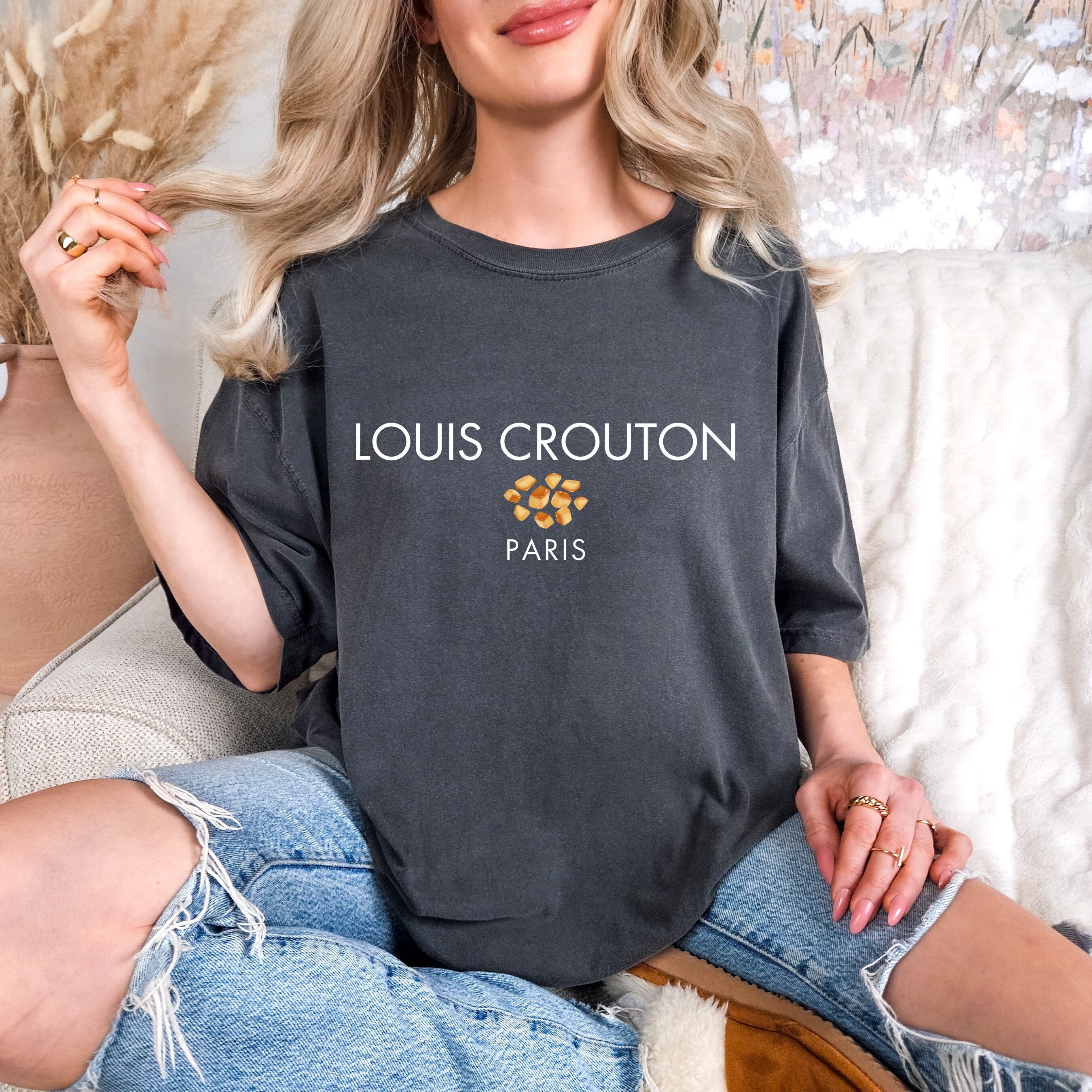Louis Crouton Shirt, LV Shirt, Comfort Colors Shirt, Parody Tee