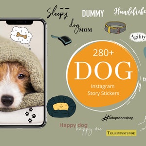 280+ Stickers | XXL Dog Instagram Story Stickers