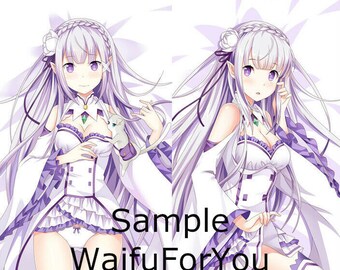WaifuForYou on Etsy rem waifu body pillow,appropriate anime body pillows,naked