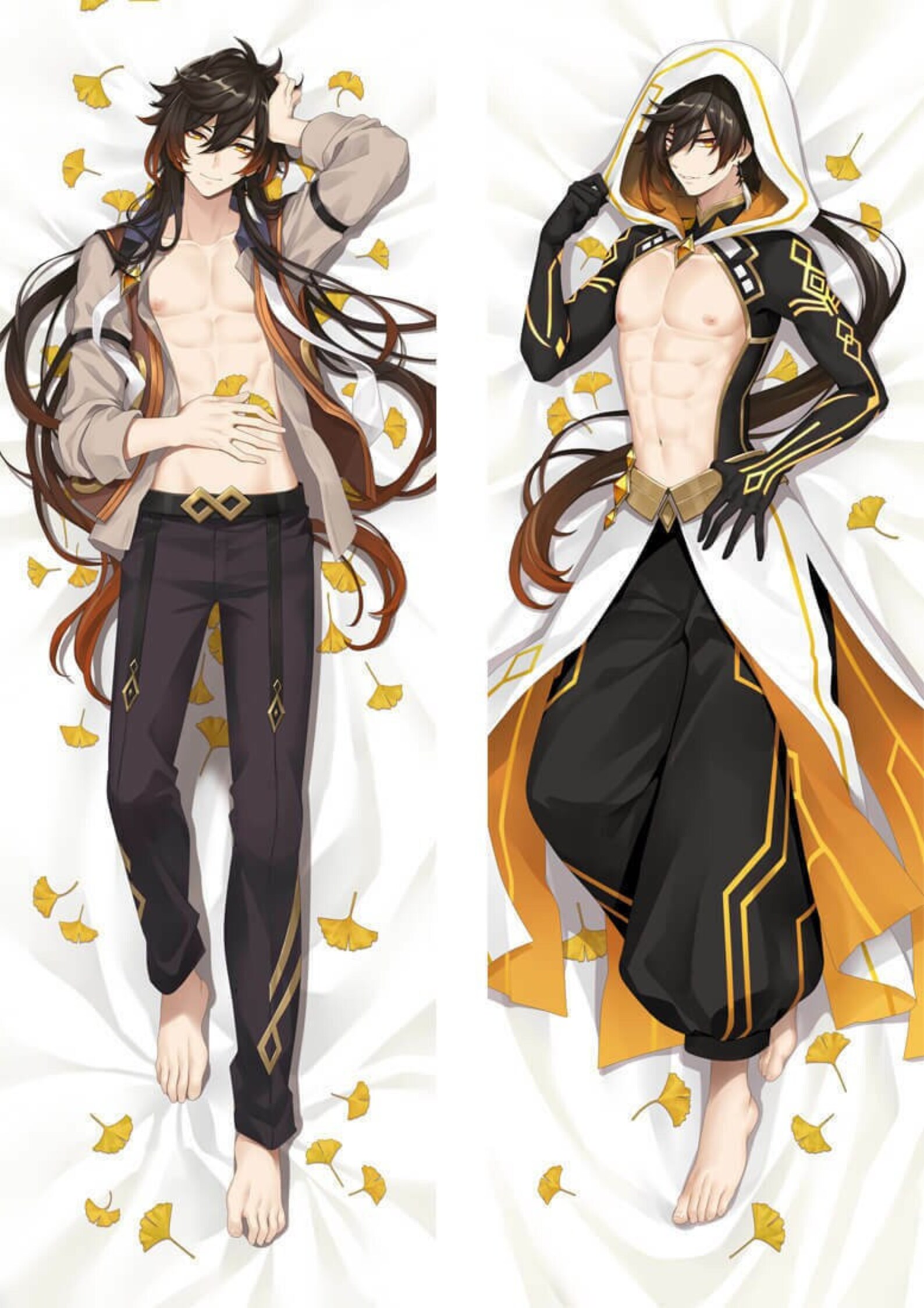 Zhongli Genshin Impact Dakimakura Body Pillow Case Cover Anime Etsy UK
