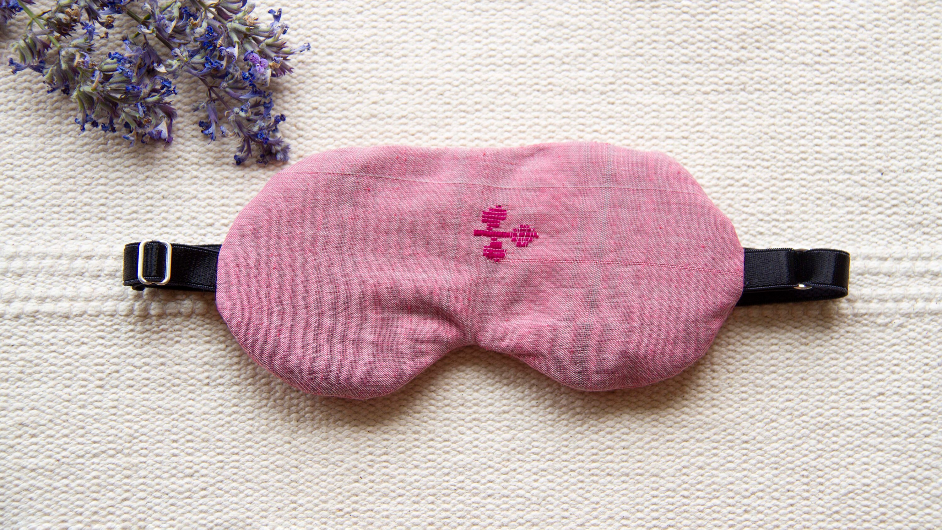 Blackout Sleep Mask 100 Handloom Cotton Wellness Gift Etsy