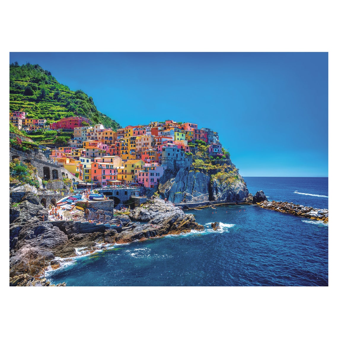Jigsaw Puzzle Cinque Terre Italy 500 Pieces Gold Edition by Etsy